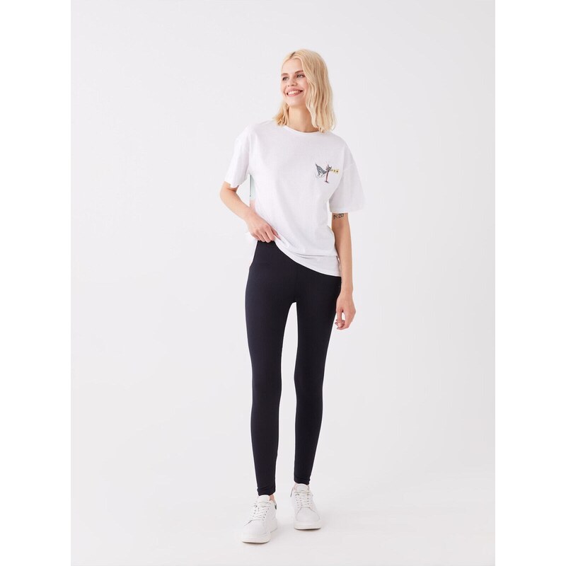 LC Waikiki Womens Elastic Waist Plain Tights
