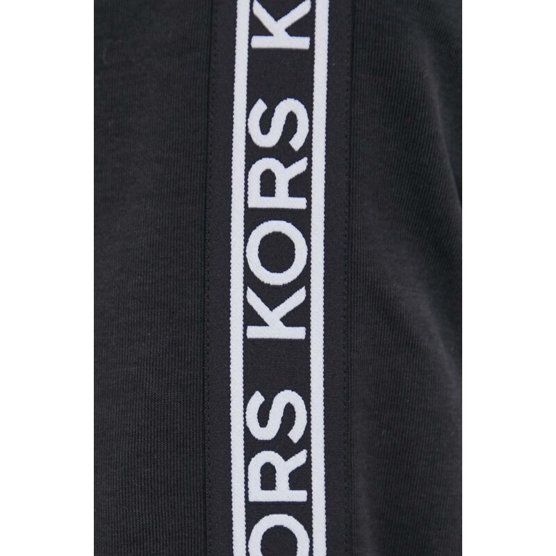Mikina Michael Kors pánská, černá barva, s kapucí, s aplikací