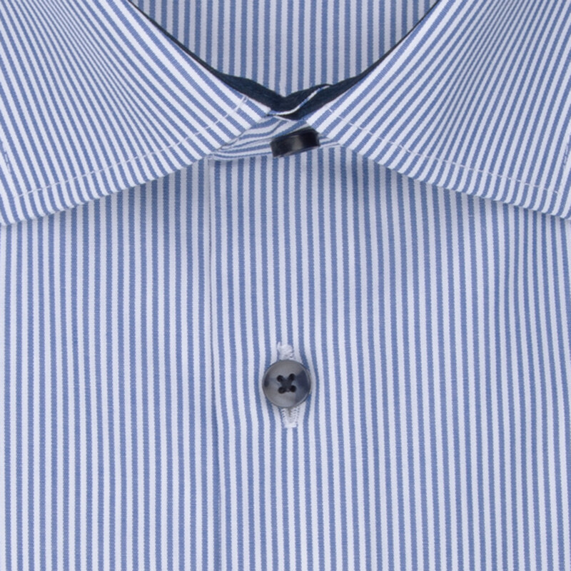 Obchodní košile slim fit se světle modrým proužkem Seidensticker