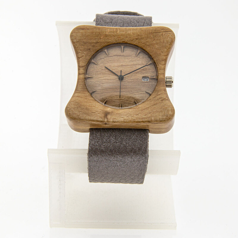 Katyba Dřevěné hodinky Edison Buk - V.Č.: 00338