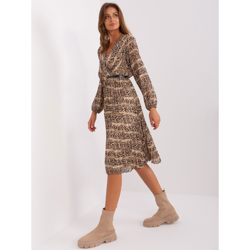 Italy Moda Dress-DHJ-SK-10536N-5.03P-black-beige