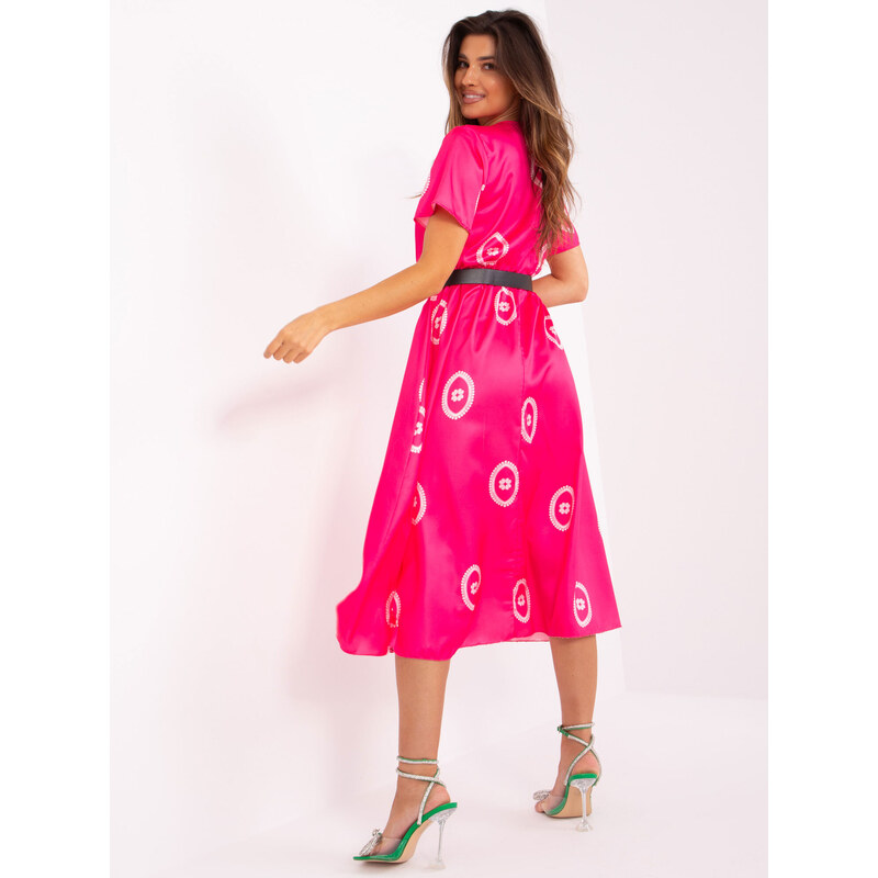 Italy Moda Dress-DHJ-SK-17260.90-dark pink