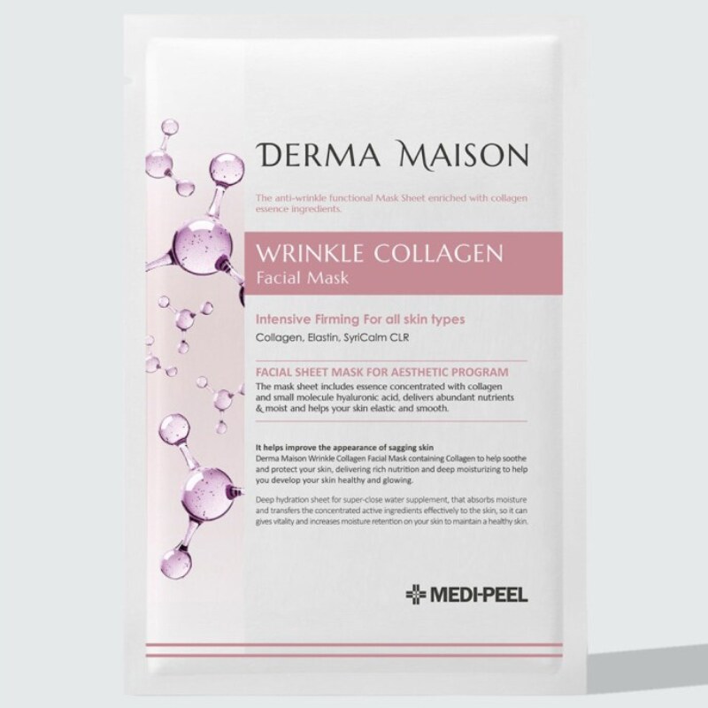 MEDI PEEL - DERMA MAISON WRINKLE COLLAGEN MASK - Pleťová maska proti vráskám 1 ks 23 ml