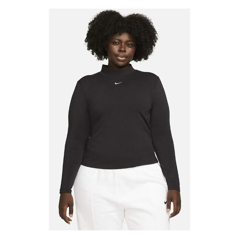 Dámské triko Nike Essential Long Sleeve Mock Top (Plus Size) 2X 83140627