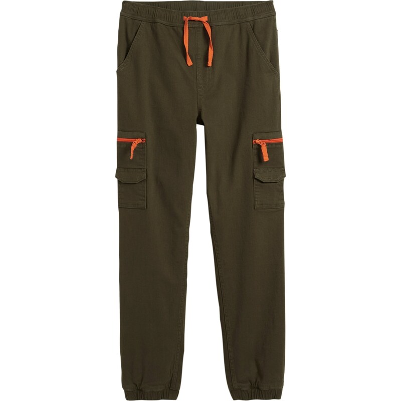 bonprix Chlapecké cargo kalhoty, s podšívkou, Regular Fit Zelená