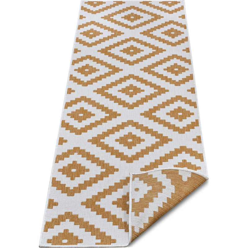 NORTHRUGS - Hanse Home koberce Kusový koberec Twin-Wendeteppiche 105794 Ochre – na ven i na doma - 160x230 cm