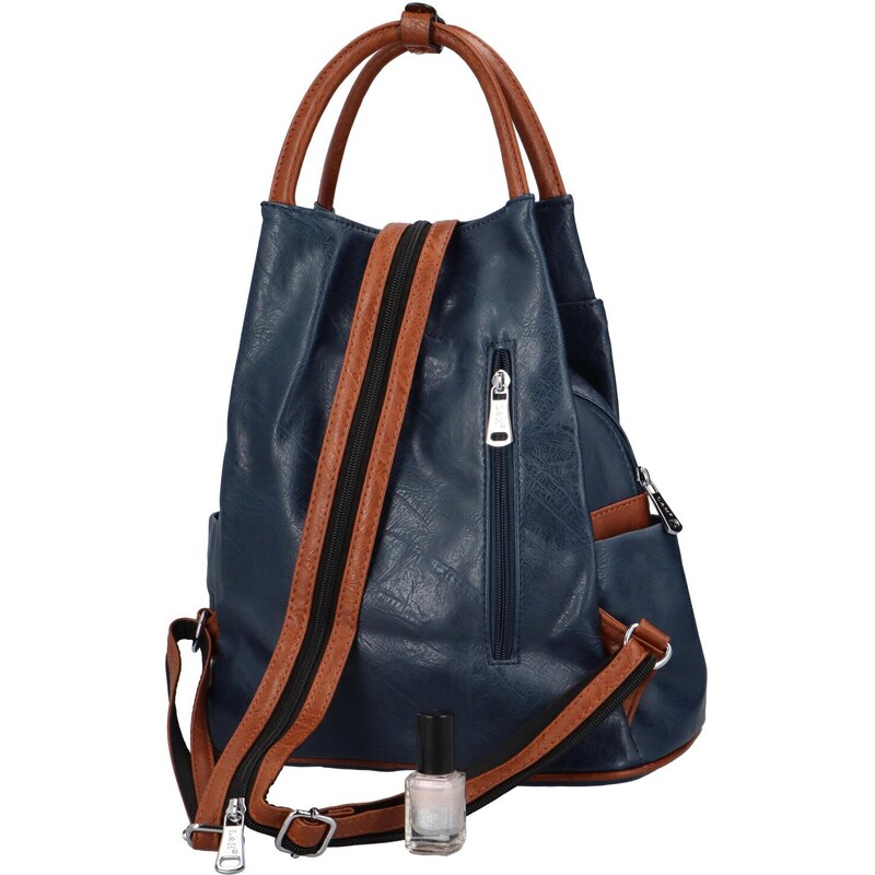 L&H Trendový dámský batoh Zuela, modrá