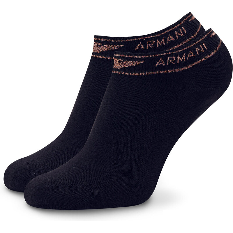 Sada 2 párů dámských nízkých ponožek Emporio Armani