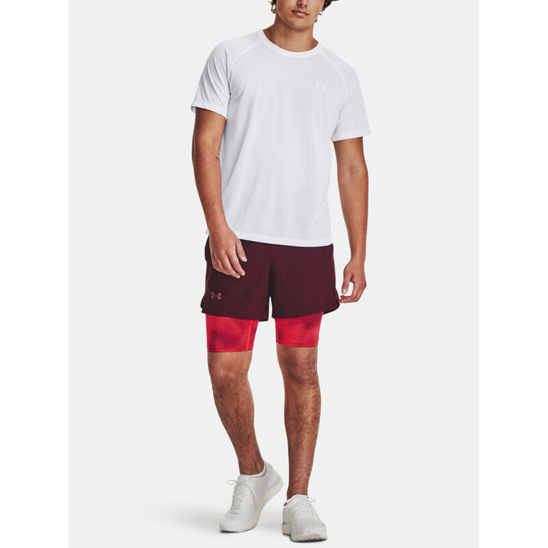 Under Armour Kraťasy UA LAUNCH 5'' 2-IN-1 SHORT-MRN - Pánské