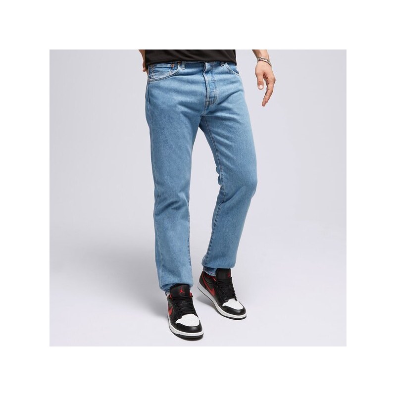 Levi's Kalhoty 501 93 Straight Light Indigo Muži Oblečení Kalhoty 79830-0274