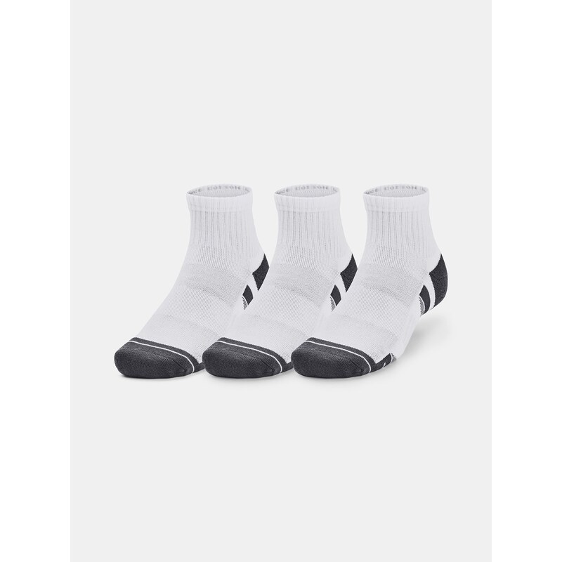 Under Armour Ponožky UA Performance Cotton 3p Qtr-WHT - unisex 85369124