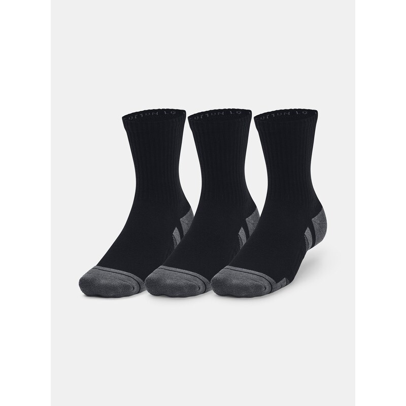 Under Armour Ponožky UA Performance Cotton 3p Mid-BLK - unisex 85369126