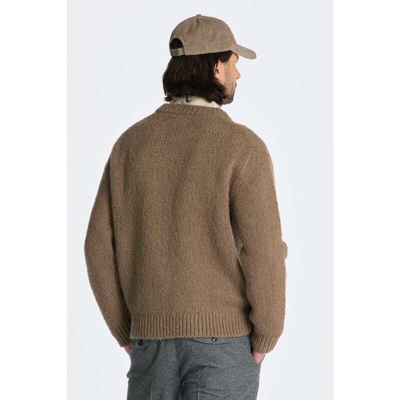 SVETR GANT WOOL BOUCLE C-NECK hnědá XXS