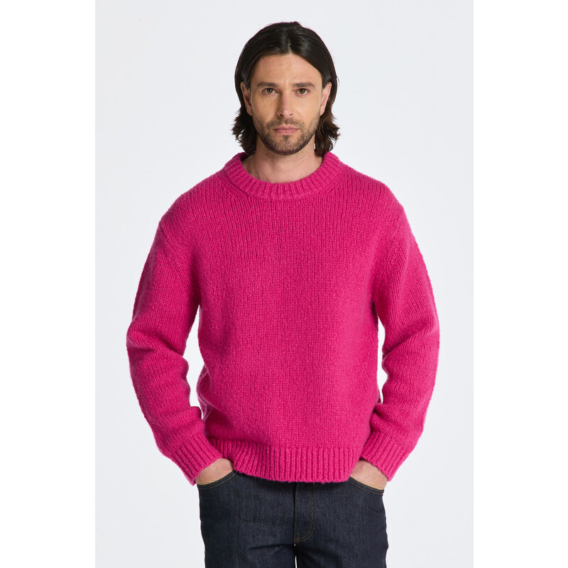 SVETR GANT WOOL BOUCLE C-NECK růžová XXS