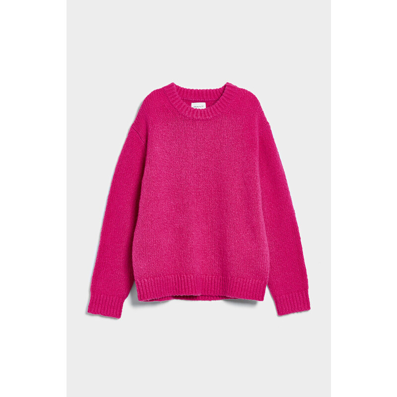 SVETR GANT WOOL BOUCLE C-NECK růžová XXS