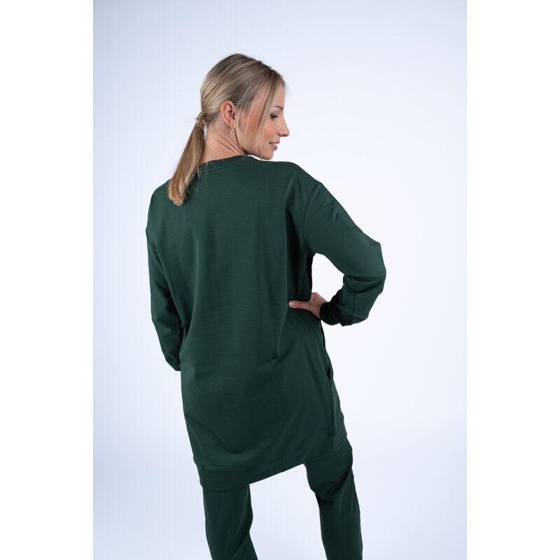 Moniel kojící tepláková souprava s dlouhou mikinou vel. XL Basic Dark Green