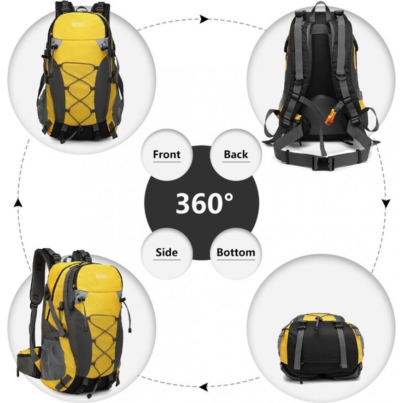 KONO Turistický treking batoh žlutý EQ2238
