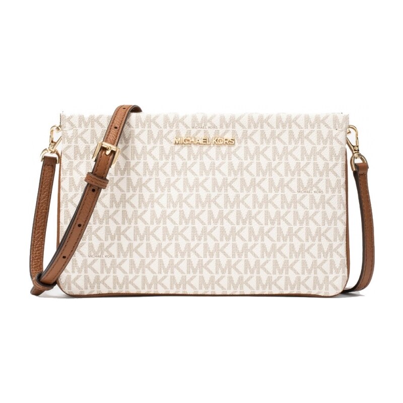 Michael Kors triple crossbody kabelka logo vanilla