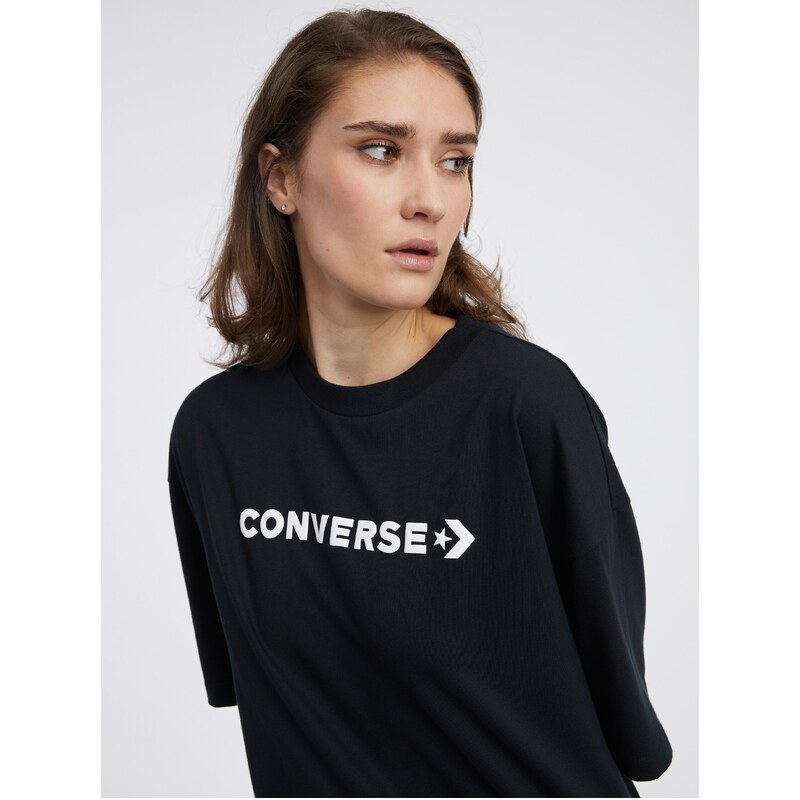Černé dámské oversize tričko Converse - Dámské