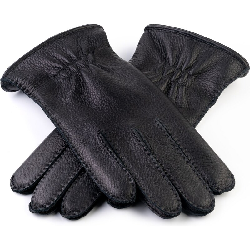 BOHEMIA GLOVES Ručně šité pánské rukavice z amerického jelena s kašmírem