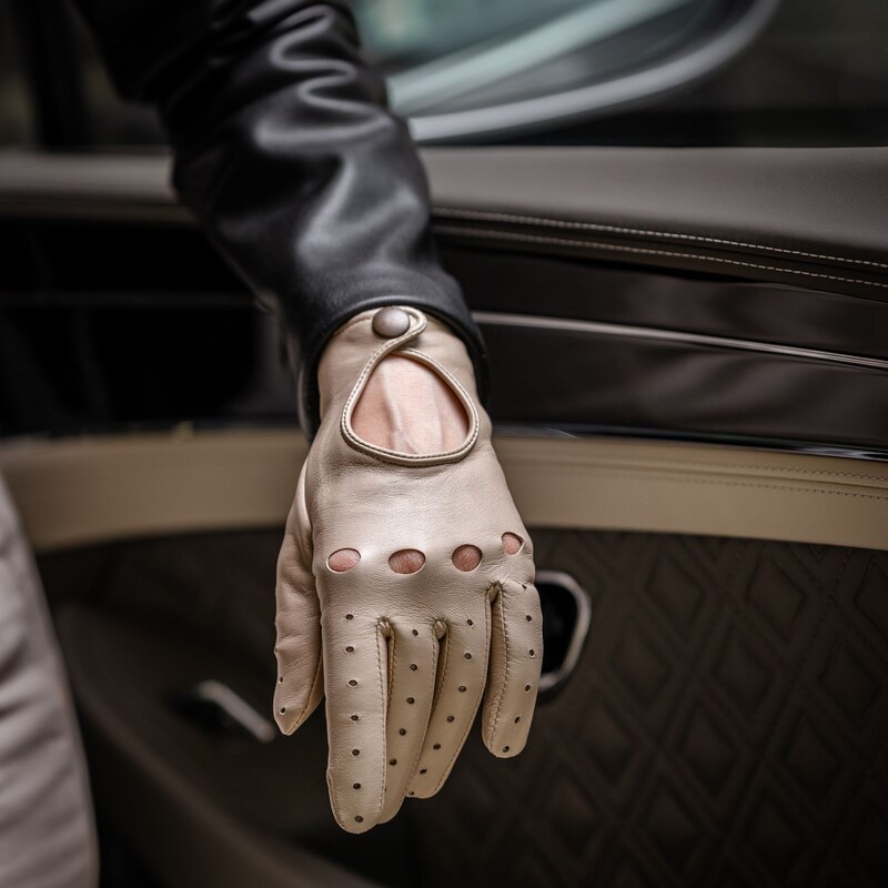 BOHEMIA GLOVES Dámské elegantní kožené rukavice na řízení i do města