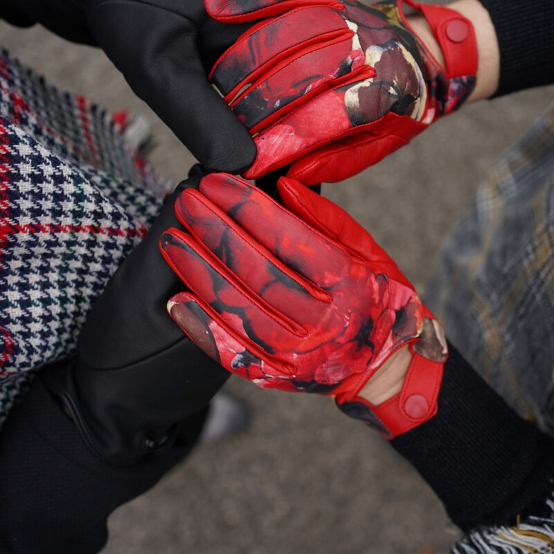 BOHEMIA GLOVES Veselé dámské kožené rukavice