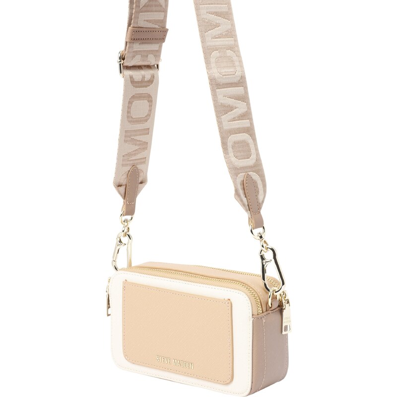 STEVE MADDEN Taška přes rameno Brisa písková / bílá 93401680