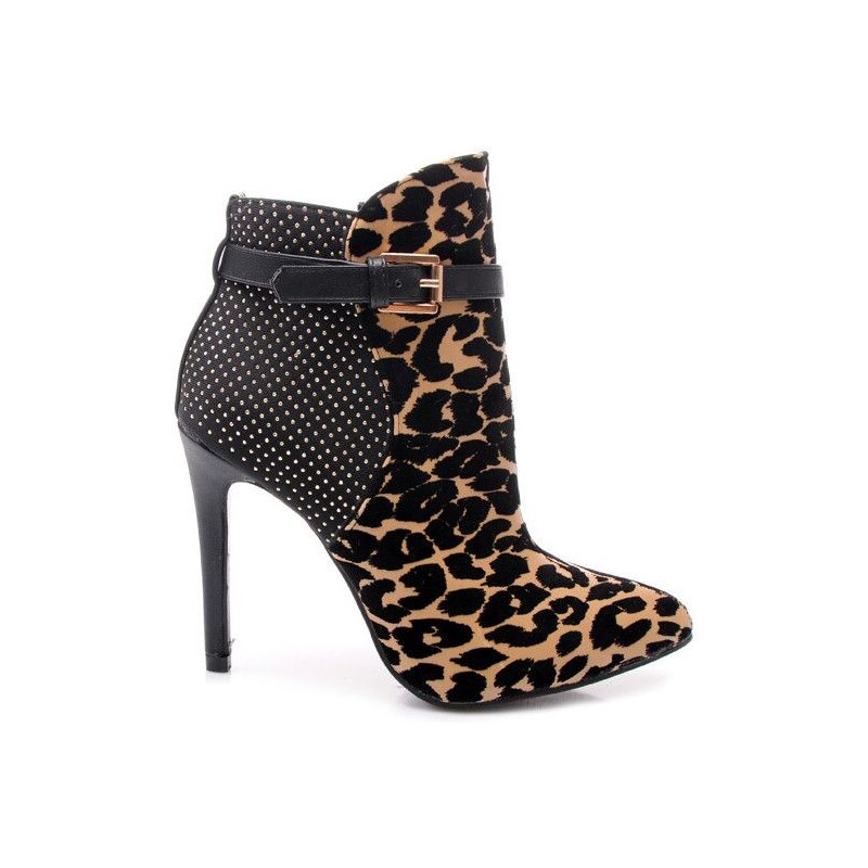 SERGIO TODZI Dámské leopardí kotníčkové boty MY116LE