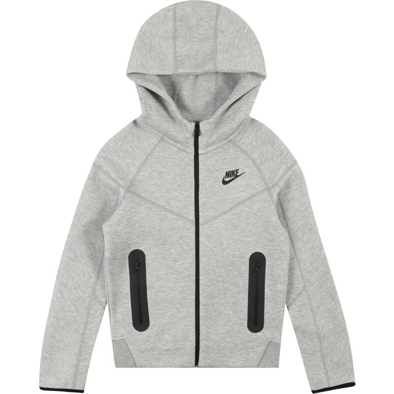 Nike Sportswear Sportovní bunda šedý melír / černá