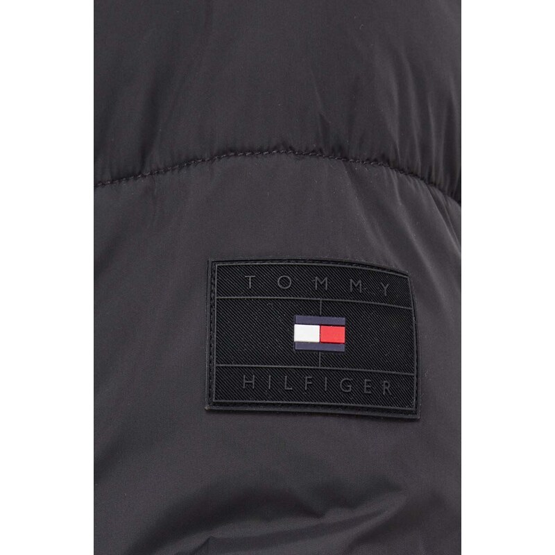 Bunda Tommy Hilfiger pánská, černá barva, zimní