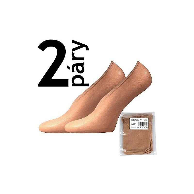 Fuski BOMA s.r.o. NYLON STEP 2páry 20 DEN punčochové ťapky Lady B 90528234