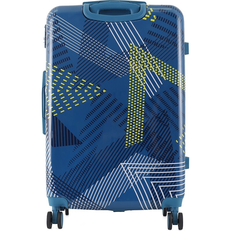 SEMI LINE Velký kufr T5652 Blue - bazar