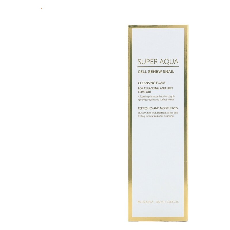 MISSHA - SUPER AQUA CELL RENEW SNAIL CLEANSING FOAM - Čistící pěna 100 ml