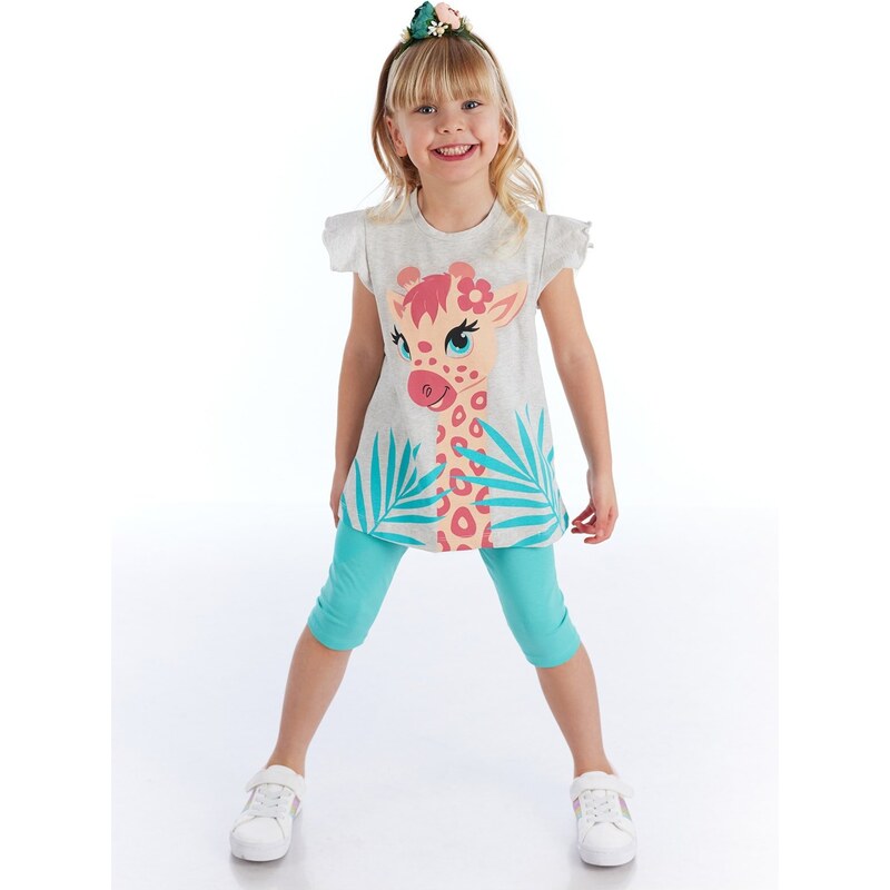 Denokids Fancy Giraffe Girl's T-shirt Tights Set