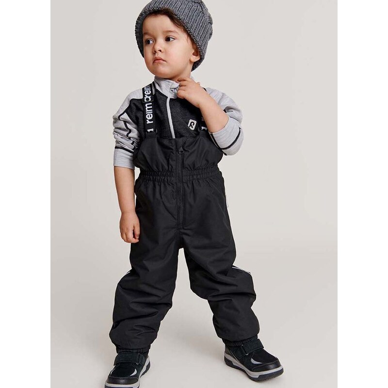 Dětské zimní sportovní kalhoty Reima Matias černá barva