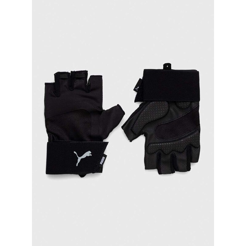 Rukavice Puma Essentials Premium černá barva, 41467