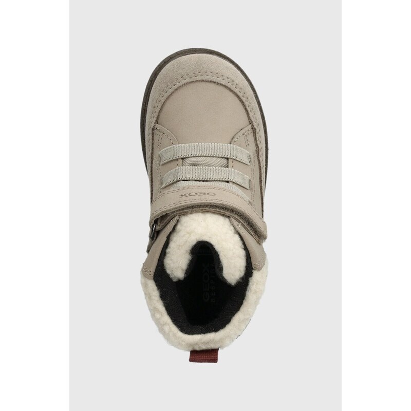 Dětské zimní boty Geox B362HC 03222 B HYNDE WPF béžová barva
