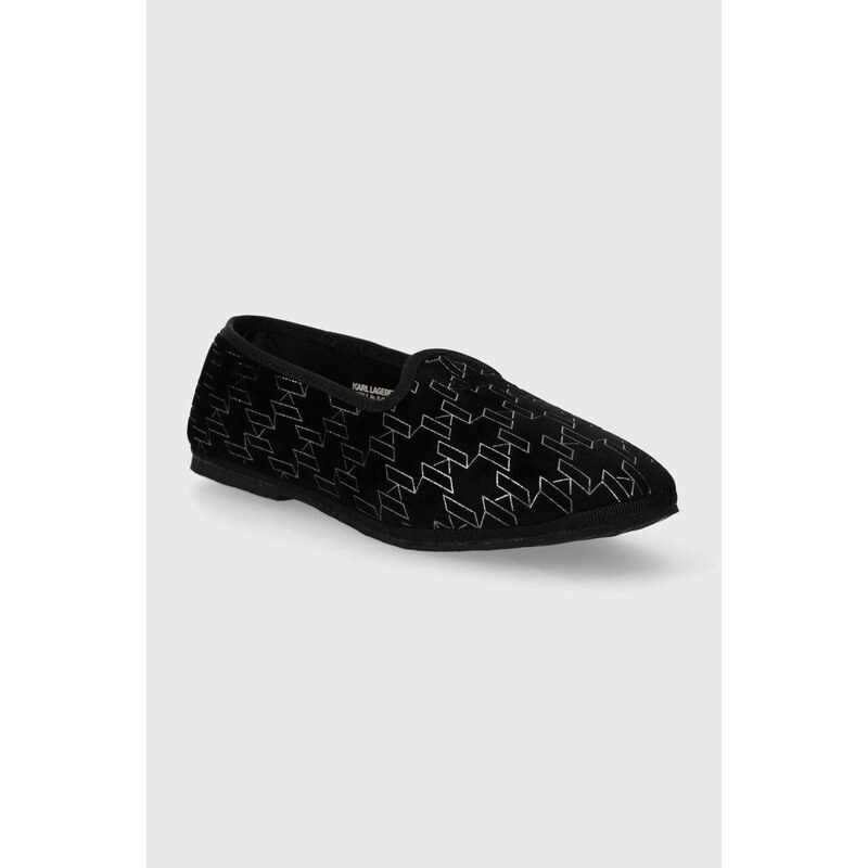 Pantofle Karl Lagerfeld KLARA III černá barva, KL40040
