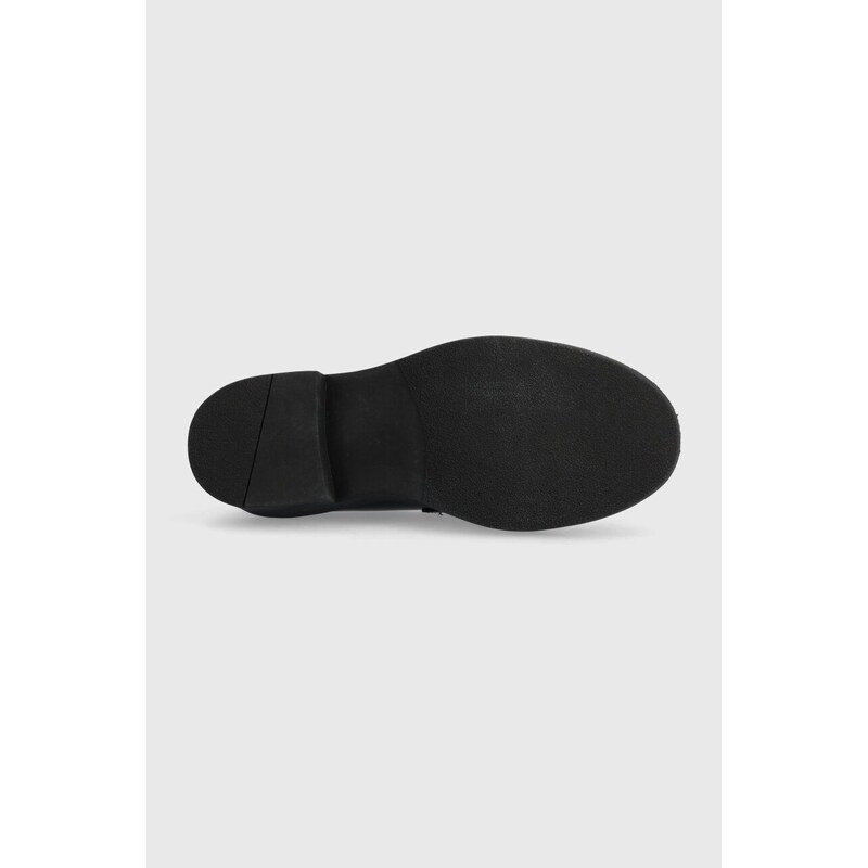 Mokasíny Steve Madden Omari dámské, černá barva, na plochém podpatku, SM11002721