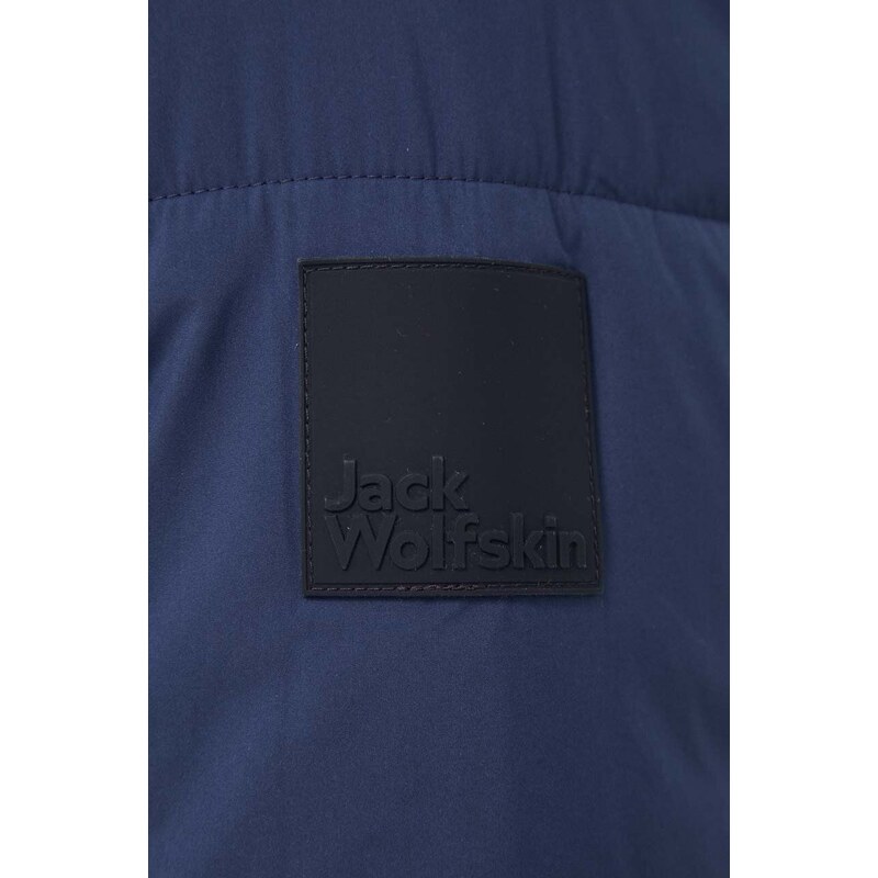 Bunda Jack Wolfskin pánská, tmavomodrá barva, přechodná