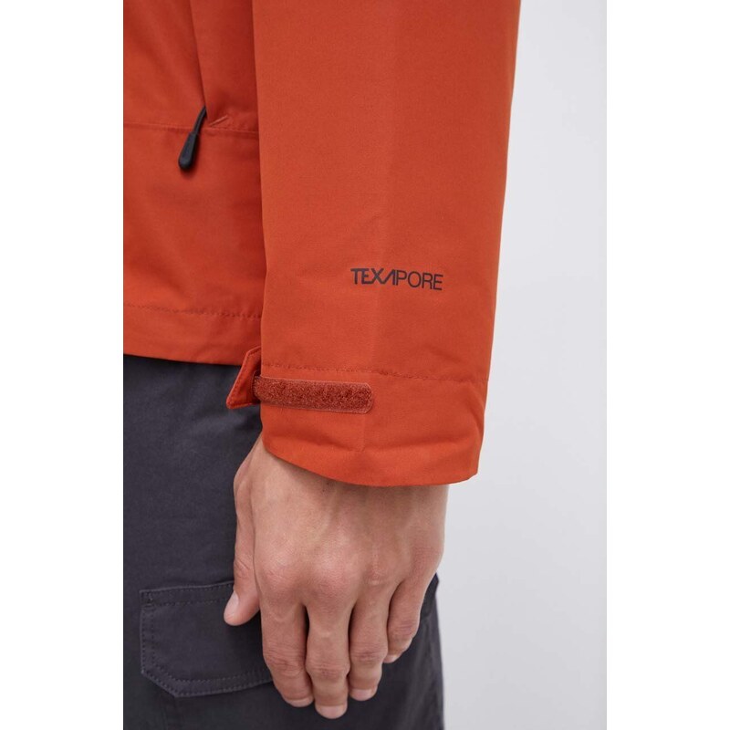 Sportovní bunda Jack Wolfskin Luntal 3in1 oranžová barva