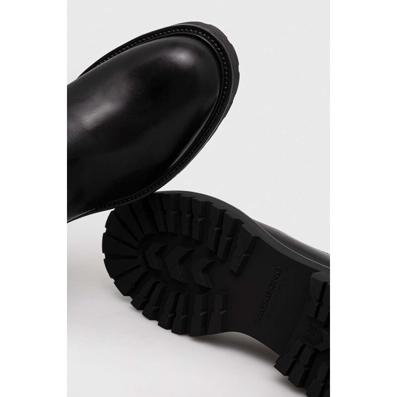 Kozačky Vagabond Shoemakers KENOVA dámské, černá barva, na podpatku, 5641.102.20