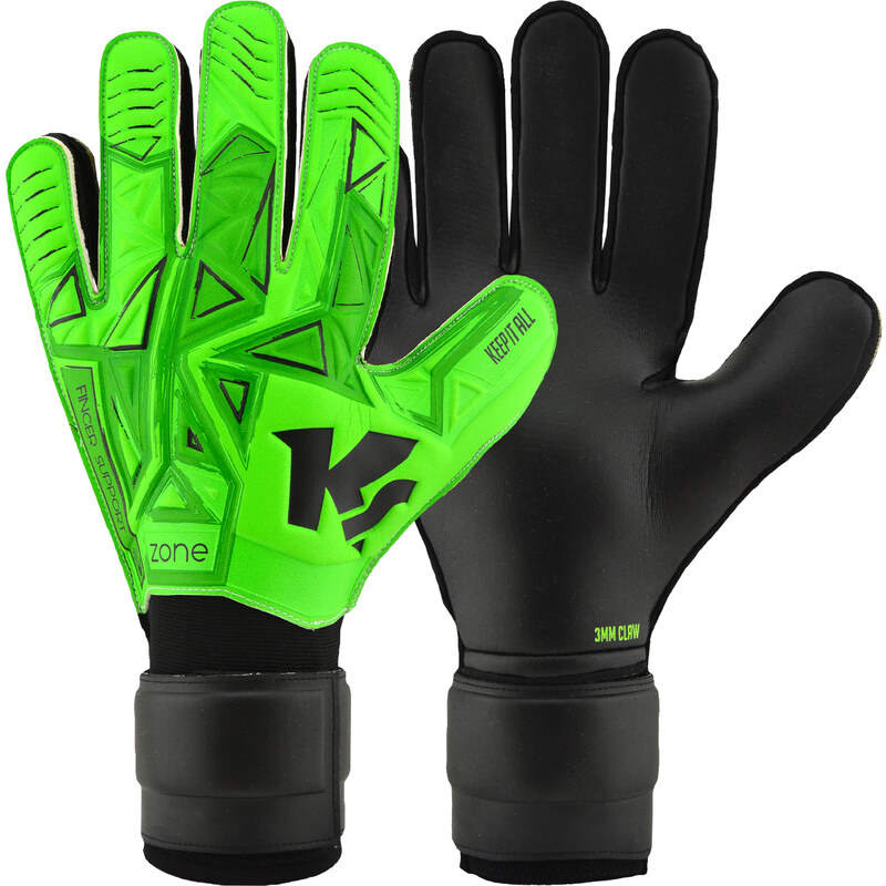 Brankářské rukavice KEEPERsport Zone RC Finger Support (green) ks10015-557