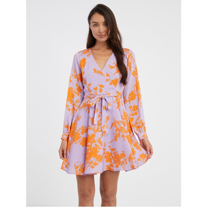 Světle fialové dámské květované šaty ONLY Summer - Dámské