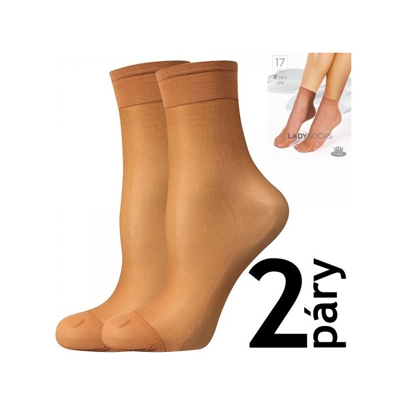 Fuski BOMA s.r.o. LADY socks 17 DEN punčochové ponožky Lady B 85520206