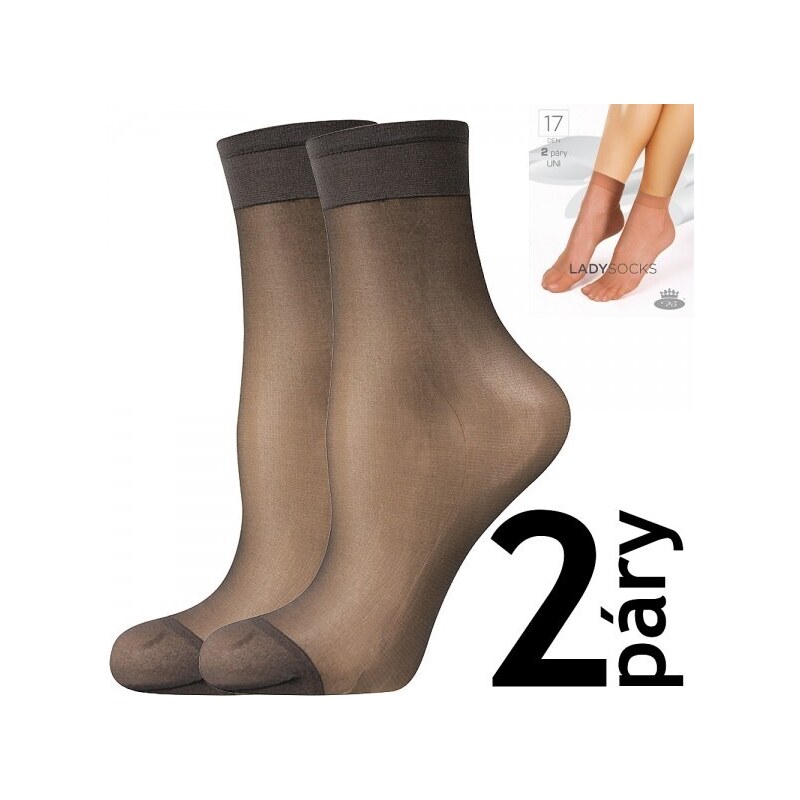 Fuski BOMA s.r.o. LADY socks 17 DEN punčochové ponožky Lady B 85520205