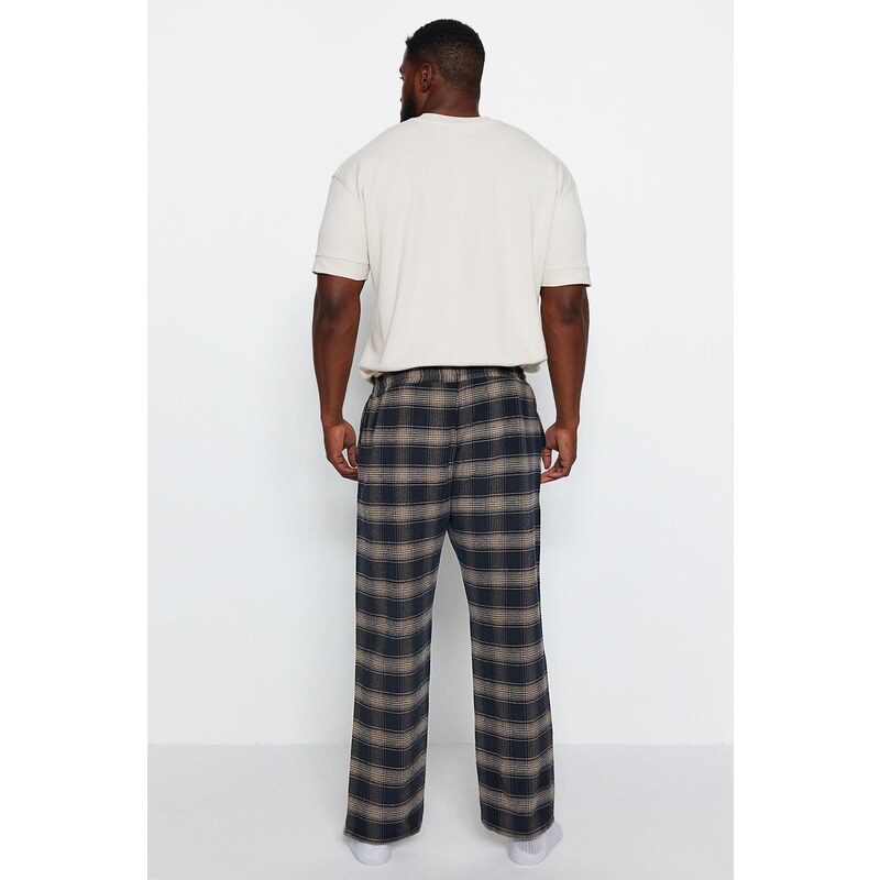 Trendyol Black Woven Plus Size Pajama Bottom