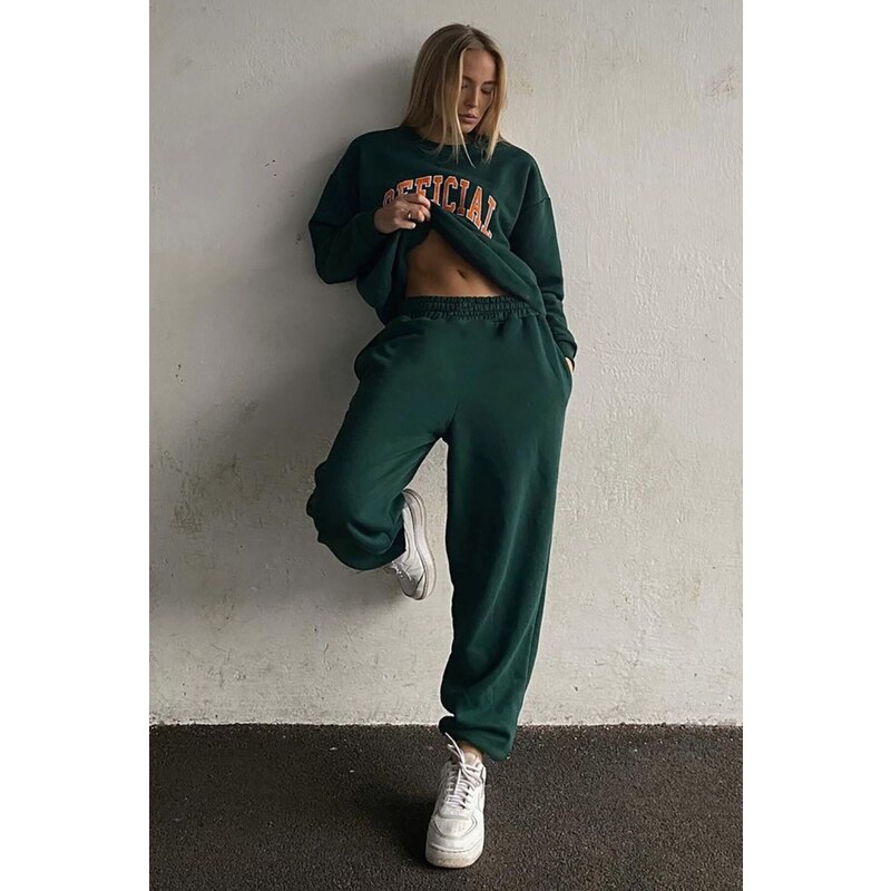 Madmext Mad Girls Green Tracksuit Set Mg944