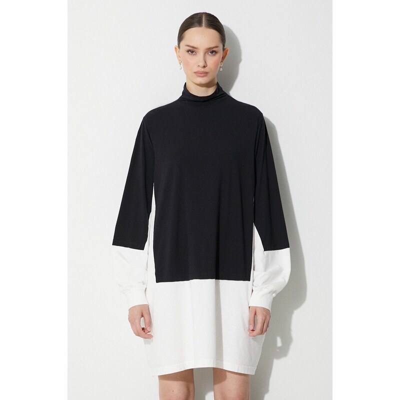 Šaty MM6 Maison Margiela Dress černá barva, mini, oversize, S62CT0244