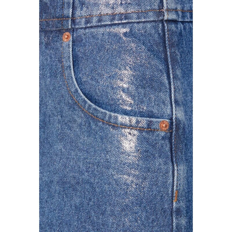 Džíny MM6 Maison Margiela Pants 5 Pockets dámské, high waist, S62LB0155
